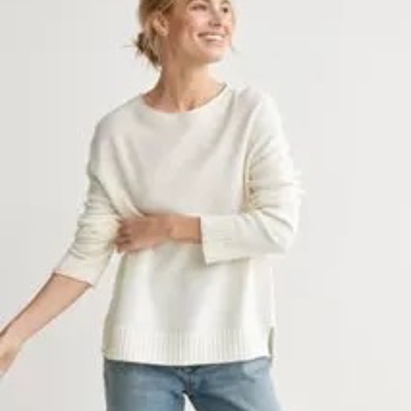 Jenni Kayne Everyday Sweater in Ivory 45667 - Picture 1 of 13
